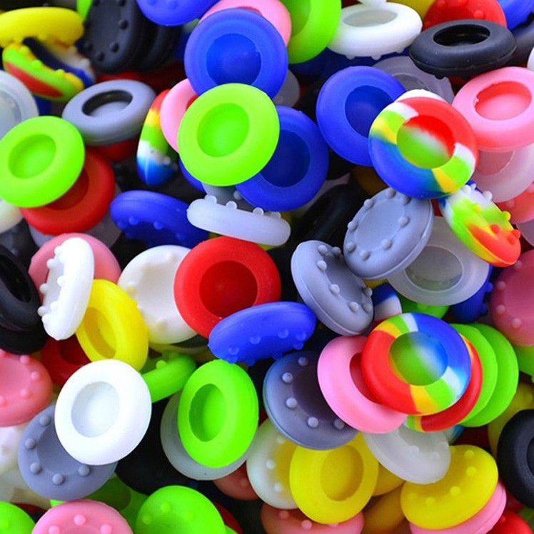Universal 8 Dots Rubber Silicone Cap Thumbstick Cover Case Skin Joystick Thumb Stick Grip Grips For PS4 PS3 PS2 XBOX 360 ONE Controller
