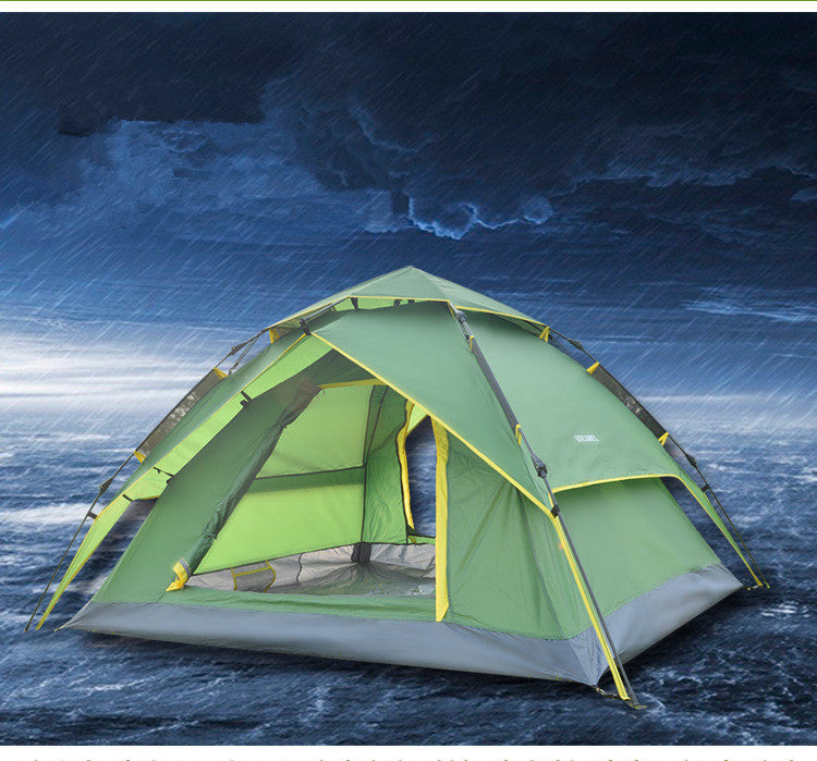 Quick Opening Hydraulic Automatic Tent Camping Shelters UV protection Waterproof Double-deck Protective Outdoors Tents Free shipping