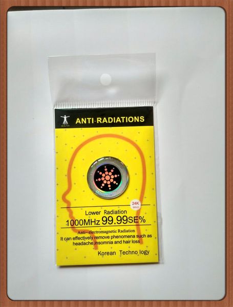 mobile phone anti radiation shiny sticker , scalar energy anti radiation chip EMF radiation, 5G protector 50pcs-lot by free shipping
