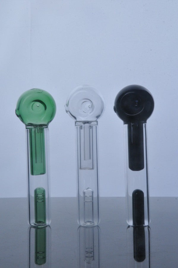 colorful Mini hookahs handle glass pipes smoking pipe Spoon Bubbler Hybrid Spill Proof smoking bong