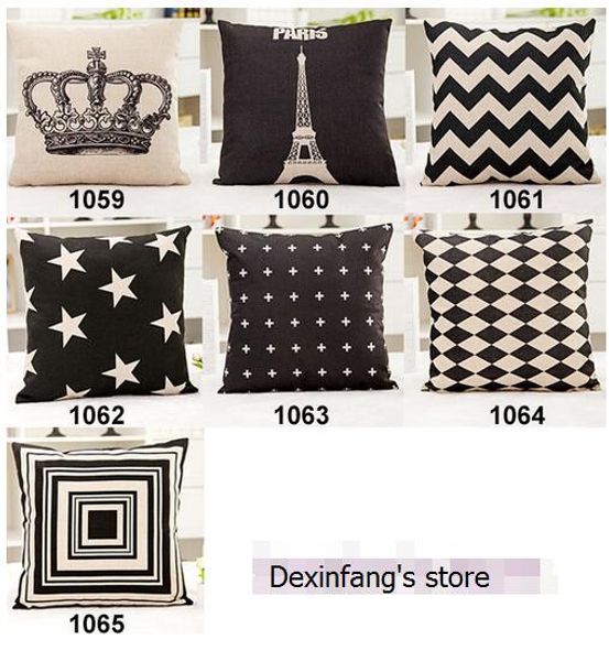 Kinds Vintage Pillow Case Geometry Composite Linen Scatter Cushion Cover 42x42cm pillowcase throw pillow living room bedding home dector pil