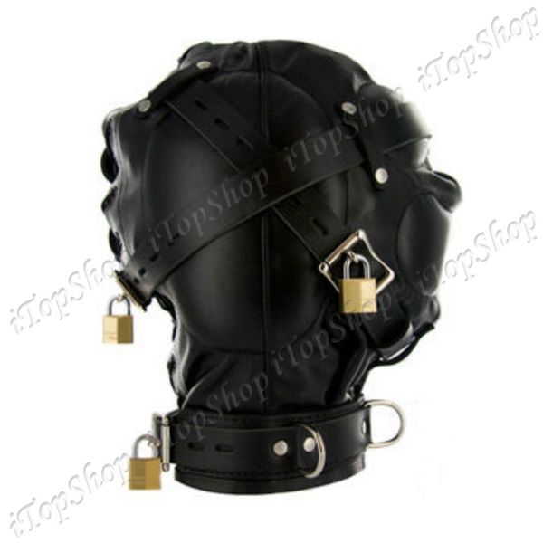Adult Toys Sensory Deprivation Hood Gimp Mask Blindfold Fetish Bondage Roleplay Submission #R501