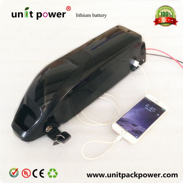 EU US no tax Super power Electric Bike Dolphin Battery with USB port 36V 14.5Ah li-ion battery for 500W E-Bike with charger