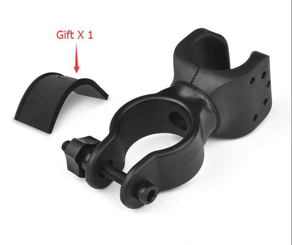 360 Degree Rotation Universal Bicycle Headlight Holder Flashlight Rack MTB Road Bike Cycling Bike Front Light Mount Bracket Clip SC051