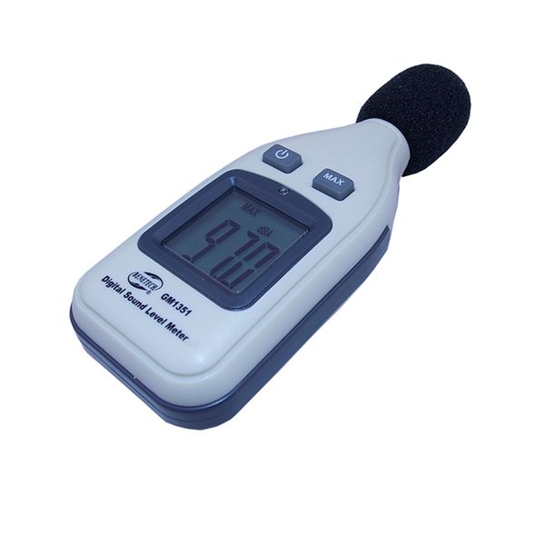 Freeshiping 10pcs-lot Digital Sound Level Meter Noise Tester GM1351 30-130dB Noisemeter In Decibels LCD Screen Noise Decibel Monitor Tester