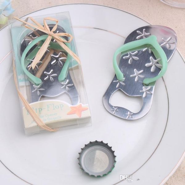 starfish flip flops bottle opener Creative Sandals Shoes Beer Bottle Red Wine Openers Slipper Shaped Wedding Favor