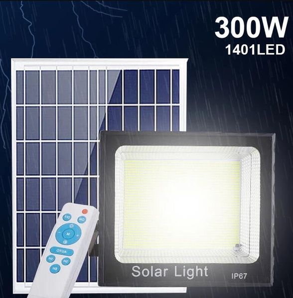 300W Solar Light Outdoor Solar Lamp Waterproof For Garden Path Street Landscape Spotlight Wall Flood Lamps