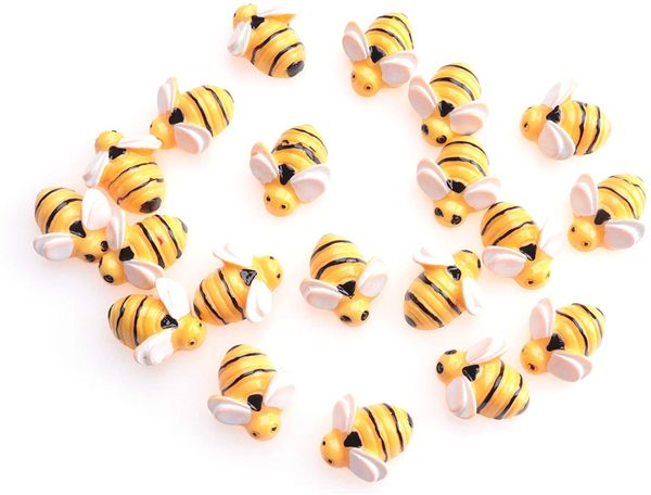 Cute Mini Bee Embellishments - Ideal for DIY Crafts, Jewelry, Scrapbooking & Home Decorations Pack of 200PCS
