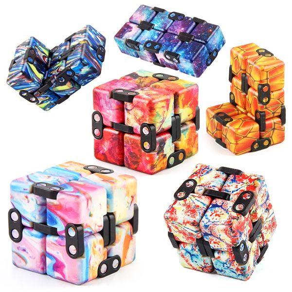 Infinity Cube Magic Square 3D Puzzle Starry Fidget Toys Anti Stress Reliever Stacking Sensory Games Easter Birthday Gifts for Adults Kids Ch