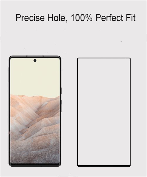 180pcs Screen protector For Google Pixel 6,6A ,6 Pro Full Coverage Tempered Glass Edge to Edge Film
