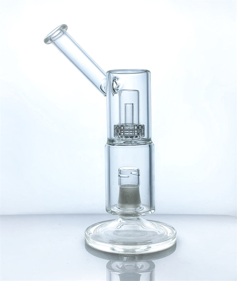 Thick and stable 10 inches (25 cm) VapeXhale glass hookah matrix perc with bracket for evaporator EVO bubbler (GB-345) High borosilicate water pipe