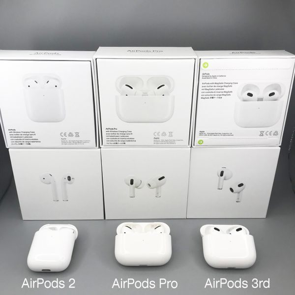 Airpods Pro 2 airpods 3rd Wirless Earphones Air Pods Gen 2 3 ANC GPS Rename H1 chip Bluetooth Headphones In-Ear Detection Wireless Charging
