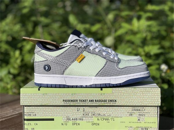 2022 Release Union Authentic Low Pistachio Shoes Midnight Navy Marine Minuit Men Women Passport Pack Green Purple Union Los Angeles Outdoor
