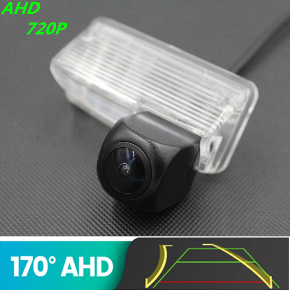AHD 720P Fisheye Trajectory Car Rear View Camera For Toyota Corolla E120-E130 sedan 2003 2004 2005 2006 2007 Reverse Vehicle Monitor