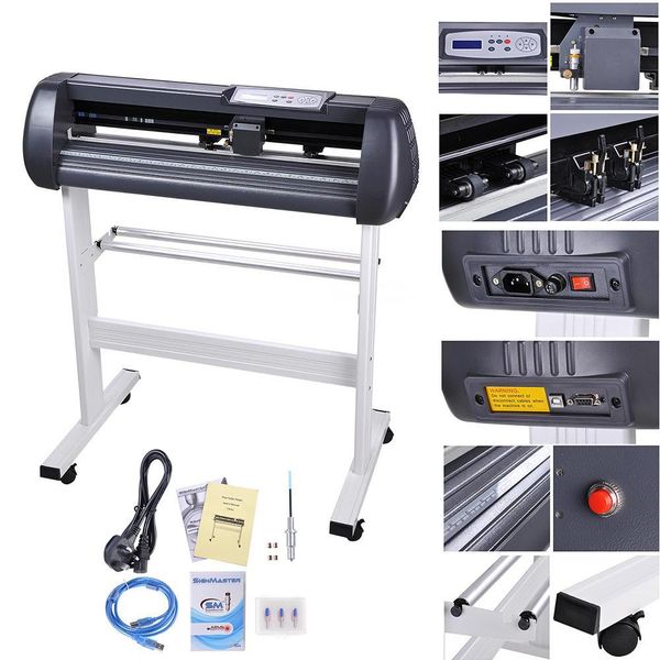 Printers Vinyl Cutter Plotter Cutting 34&quot; Sign Sticker Making Print Software 3 Blades Usb