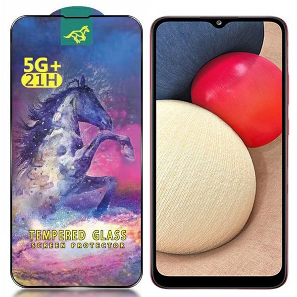 Screen Protector For Samsung Galaxy A05S A05 A15 A25 A35 A55 A04 A14 A24 A34 A54 A03 A13 A23 A33 A53 A73 21H Horse Tempered Glass Full Cover