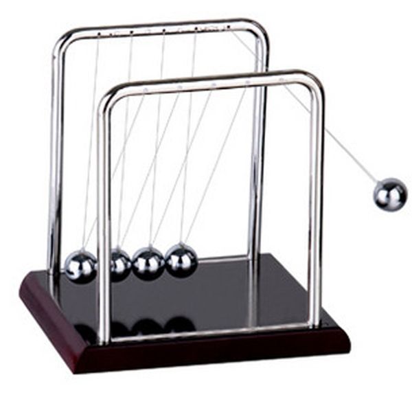 Early Fun Development Eonal Desk Toy Gift tons Cradle Steel Balance Ball Physics Science Pendulum 220329