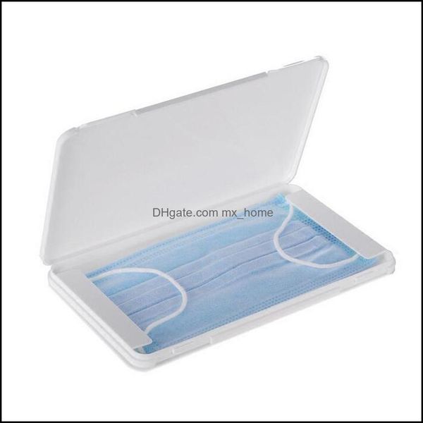 Dustproof Mask Case Portable Disposable Face Masks Container Safe Pollution- Storage Box Organizer Drop Delivery 2021 Packing Boxes Office