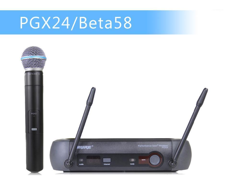 Free !! UHF Professional Wireless Microphone System PGX24-BETA58 PGX14 PGX4 PGX2 MIC For STAGE Without Case!Normal Box