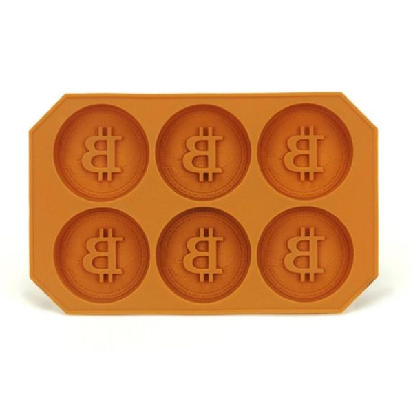 6 Chocolate Silicone Bitcoin Mould Ice Cube Mold Fondant Patisserie Candy Mould Cake Mode Decoration Clouds Baking Accessories SN4513