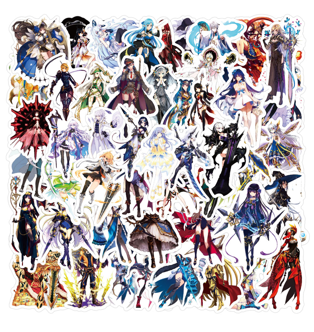 50PCS Lot Kawaii Cartoon Manga Anime Stickers Pack For Diy Refrigerator Suitcase Laptop Guitar Water Bottle Phone Case Car Decals