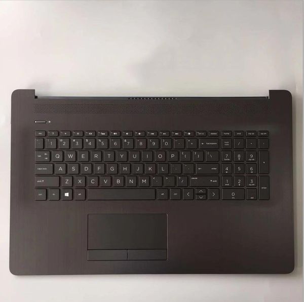 Orig New Housing For HP 17-BY 17-CA Palmrest Upper CaseCover US backlit Keyboard Touchpad Brushed metal L22749-001