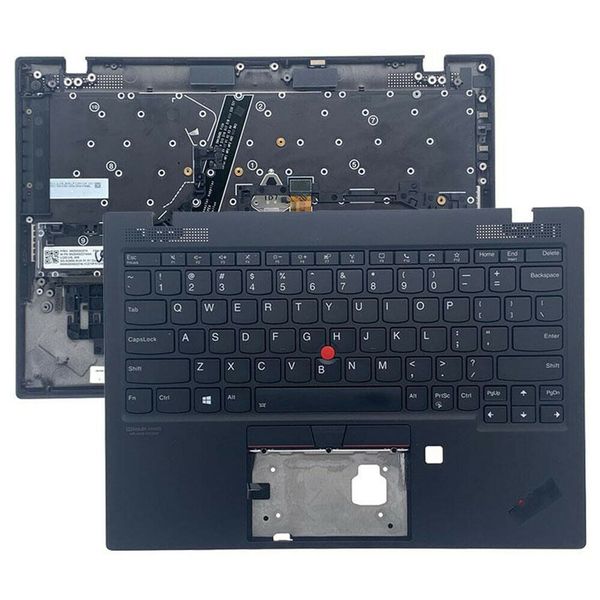 New-orig Wlan Shell Palmrest Upper Case With US Einglish Backlit Keyboard for Lenovo Thinkpad X1 Nano Gen1 Laptop 5M11B38317