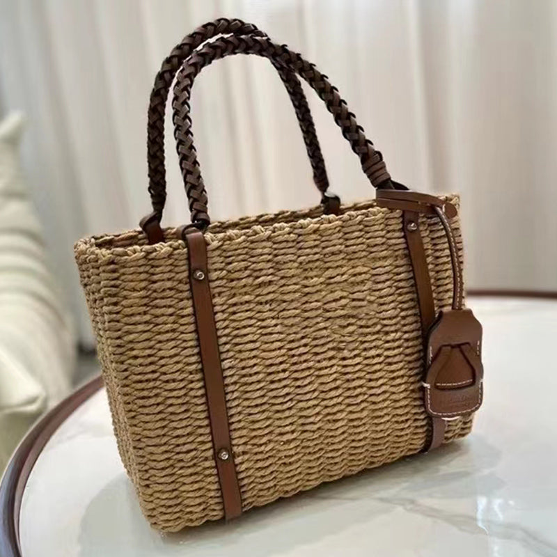 Luxurys Designer Straw Bag Summer Knitting Handbag Women Basket bags Box Type Cotton Bag Inside Vacation Bag Beach Shopper Small Tote