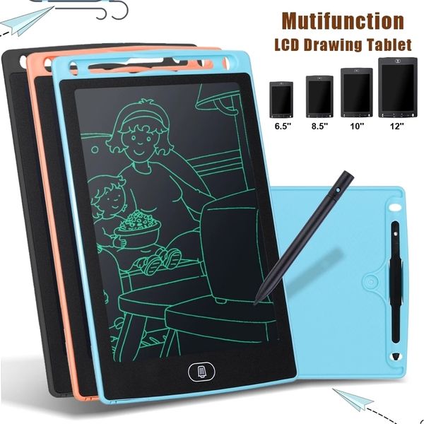 6.5-8.5-10-12 inch LCD Drawing Tablet For Children&#039;s Toys Painting Tools Electronics Writing Board Boy Kids Eonal 220418