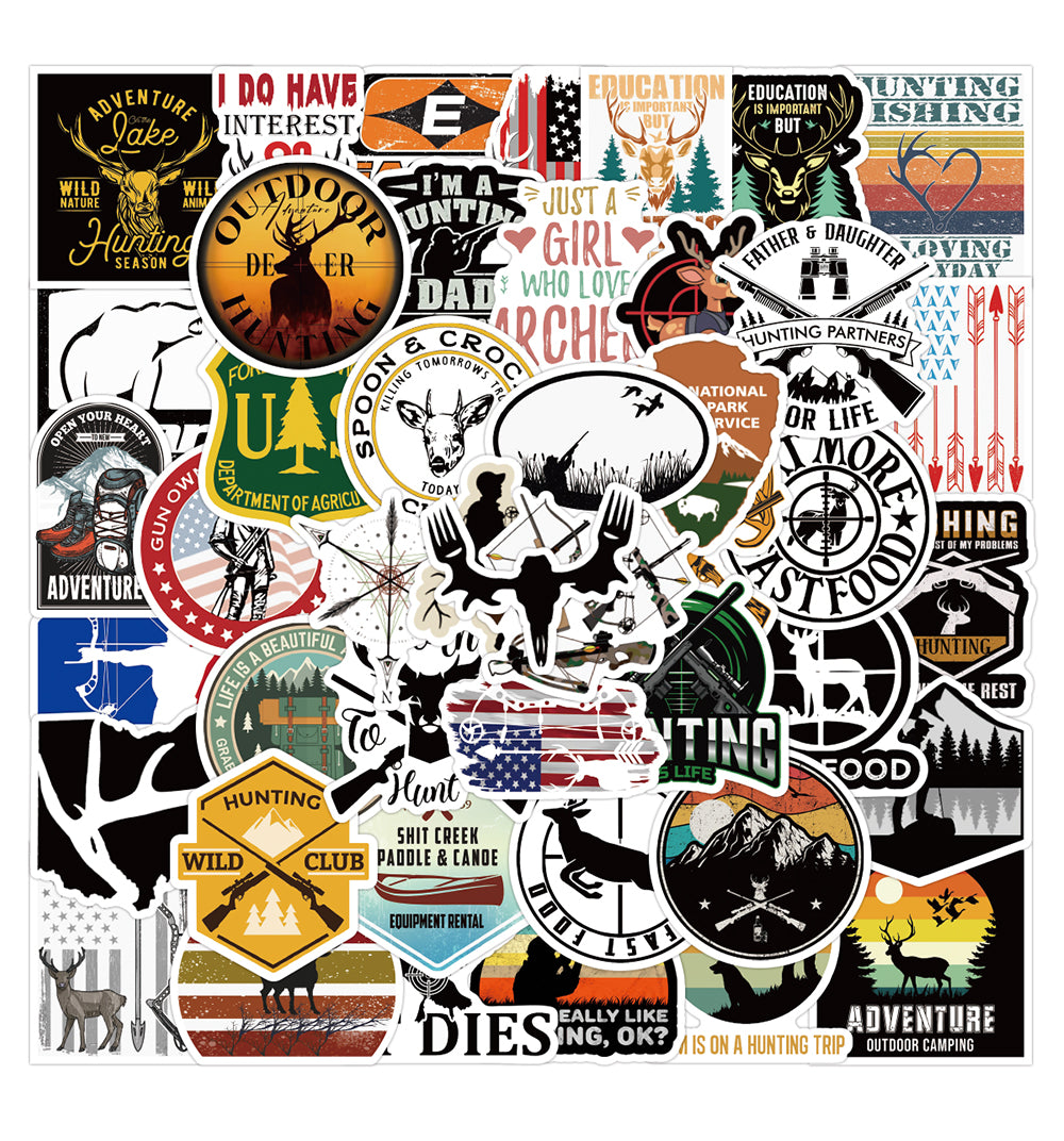 50Pcs Nature Landscape Graffiti Stickers Pack For Laptop Skateboard Phone Case Motor Car Bike Luggage Water Bottle Decal