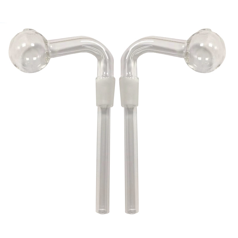 Glass Oil Burner Long Downstem Bowl Smoking Pipes Bowls with 30mm 90 Degree Blend Hand Pipe Mix Color For Water Hookah Bong