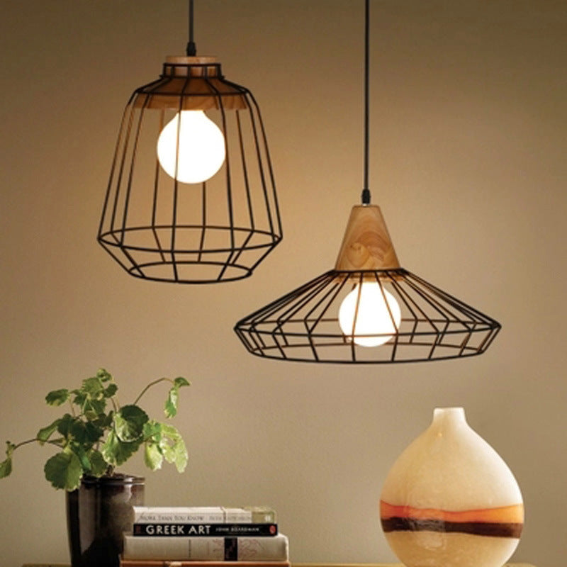 Wrought Iron Pulley Pendant Lamp For House Black Restaurant Bar Lamps Home Decor Lights Kitchen Decoration Rustic Pendant Lighting Chandelier Dining