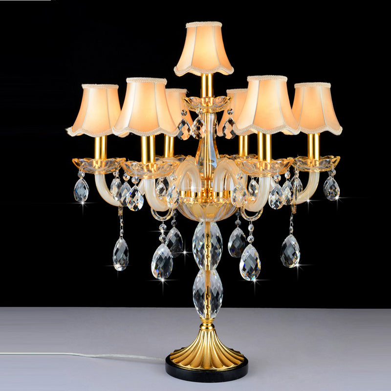 bedroom industrial table lamps led luxury table light for living room unique lighting creative romantic desk lamp fabric cover