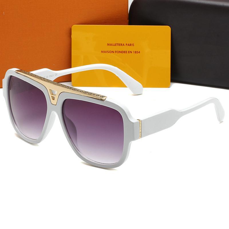 White Designer Sunglasses for Women Mens Sunglass Square V Sun Glasses South Side Candy Women Men Retro Eyewear Man Shades UV400 Eyeglasses occhiali