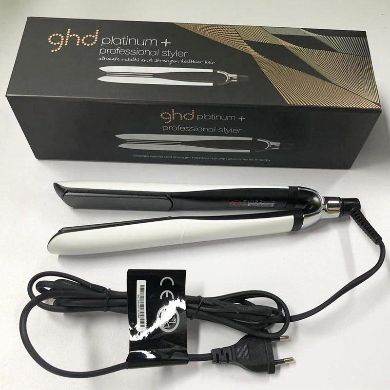DUPE G-H-D Platinum+ Hair Straightener Ceramic Flat Iron Professional Hair Styler Plate Tools With Box 2Colors Black-White 3Versions US-UK-EU