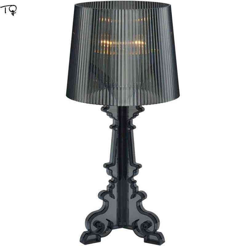 Italy Design Kartell Bourgie Table Lamps Acrylic E14 LED Desk Lights Art Decor Home Studio Living Room Bedroom Office Study Bar H220423C251008