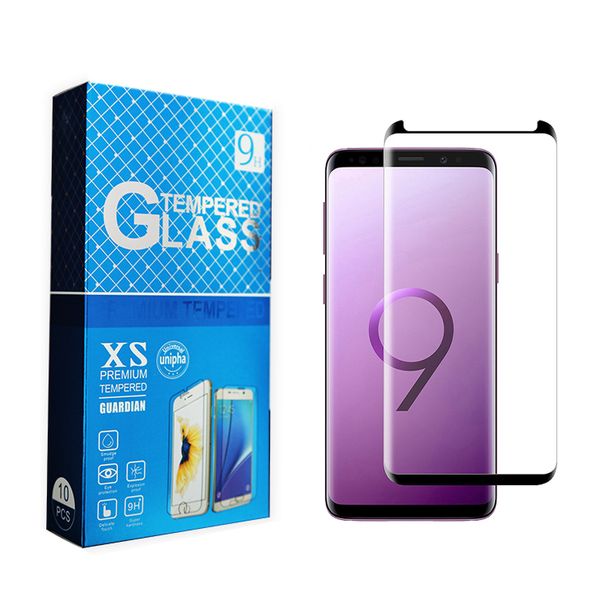 Tempered Glass 3D Curved Screen Protector For Samsung Galaxy S22 S21 S20 Ultra Note20 Note10 S10 S9 Plus Friendly Case With Retail Box