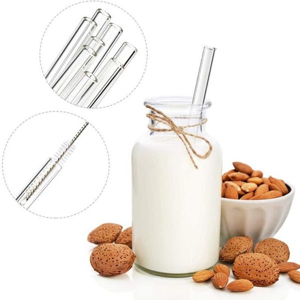 DHL Ship Glass Straw Eco-friendly Reusable Boba Drinking Straws Bubble Tea Straws Fy5155 sxa27