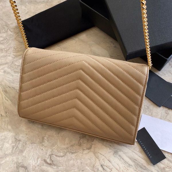 Designer Envelope Bag 10A Mirror quality Chain Bag Caviar Shoulder bags With Box Y001