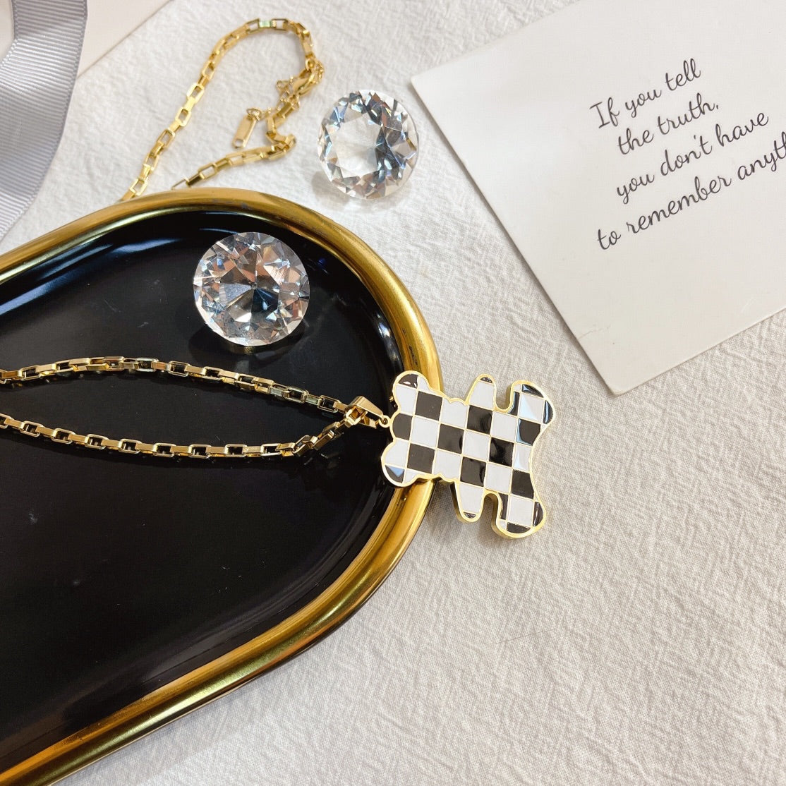 2022 Fashionable 18K Gold Plated Stainless Steel Necklaces Choker Letters Pendant Statement Fashion Womens Necklace Wedding Jewelry Accessories X402