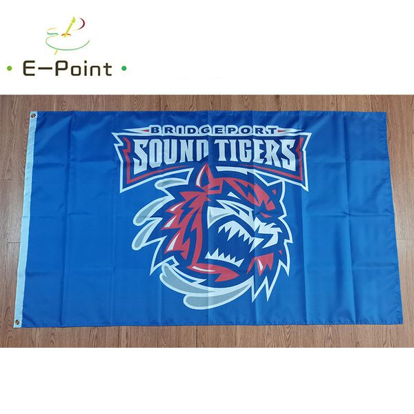 AHL Bridgeport Sound Tigers Flag 3*5ft (90cm*150cm) Polyester Banner decoration flying home & garden Festive gifts