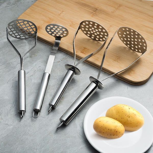 Press Mud Tool Potato& Avocado Mash Pressed Tools Potato Masher Avocados Masher Stainless Steel Kitchen Accessories