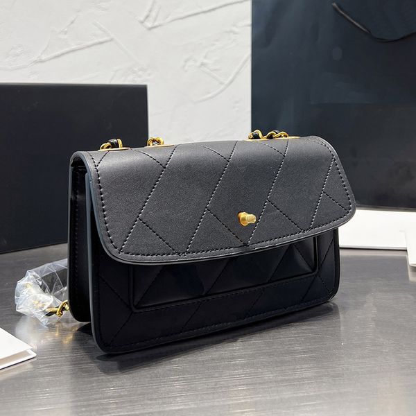 fashion bag Shoulder Bags handbag Designer Chain Bag Clutch Flap Wallet Check Thread Purse Double Letters Solid Hasp Waist Square Stripes