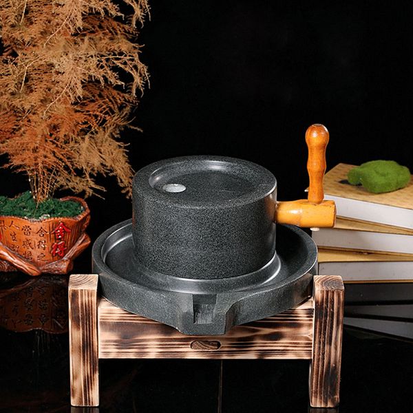 Small Grain Stone Grinding Machine Bean Juice Crusher Manual Soybean Milk Machine Food Grinder Tofu Maker