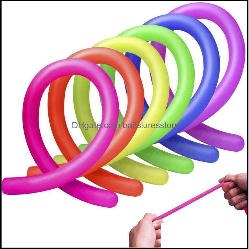 Outdoor Games Activities Leisure Sports Outdoors Fidget Toys Decompression Toy Monkey Noodles Rope Stretched Soft Figet Tpr Noodle Stretch