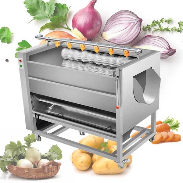 Commercial Vegetable Washing Peeling Machine For Potato Radish Onion Ginger Clam Oyster Processing Equipment
