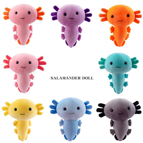 Cute Cartoon Salamander Doll Axolotl Plush Toy Birthday Gift Stuffed Animal Pillow Toy Dolls