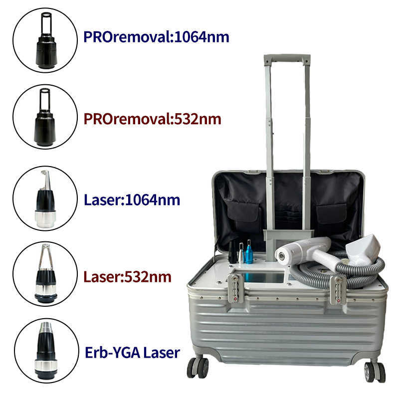 Non-invasive Q Switched Nd Yag Laser Tattoo Removal Beauty Machine-laser Carbon Peeling Tattoo Removal Eyebrow Pigment Therapy Beauty