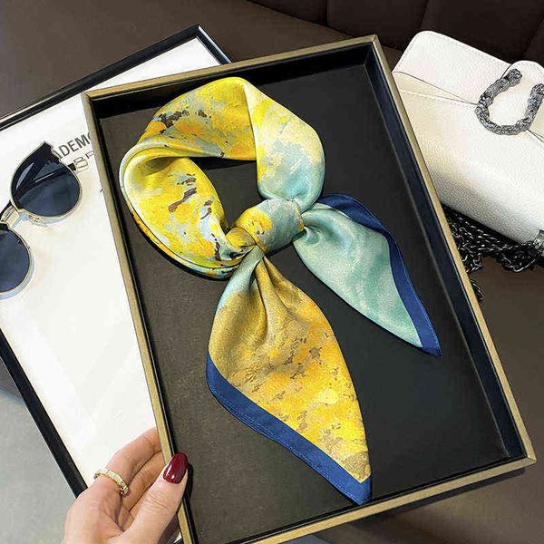 JNQQ D family silk scarves thin style spring and Autumn New Korean classic literature and art