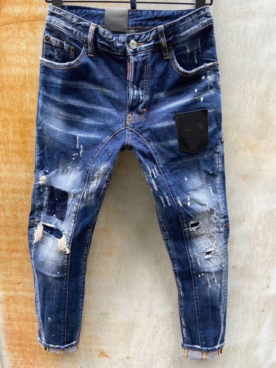 Endless Men Women Jeans High Quality Hip Hop Denim Pants Embroideredy Broken Do Old Hole Streetwear Jeans 456